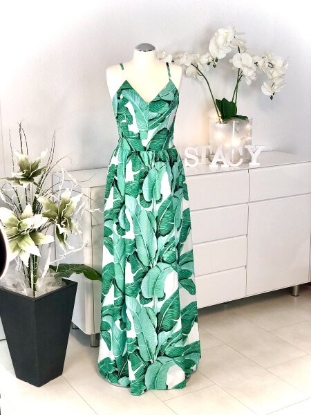 Maxikleid mit Palmen-Print