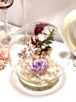 Flower Bowl , Blumengesteck in einer Glaskugel