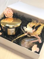 Geschenkset Aromatherapie in Schwarz / Gold